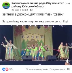 ЗВІТНИЙ ВІДЕОКОНЦЕРТ КОЛЕКТИВУ "ZEBRA"